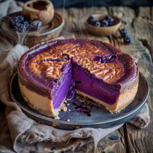 „Ube“ baskų sūrio pyrago receptas – kreminis, pridegintas tobulas